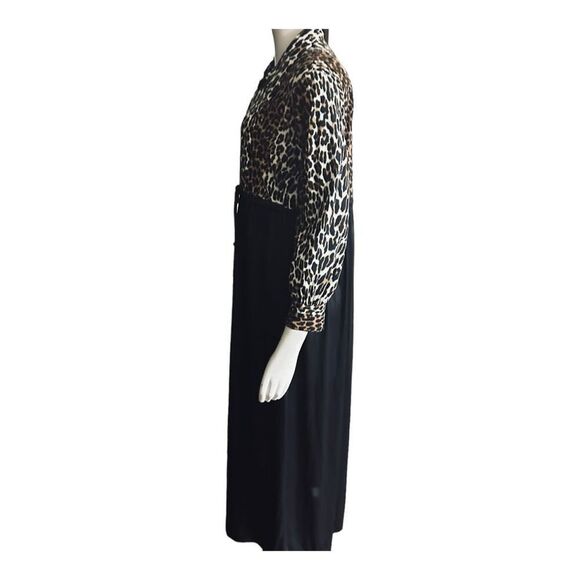 Vintage Butterfield Leopard Print Lounge Dress Bedroom Glam Cheetah 70s 80s glam - Picture 4 of 7